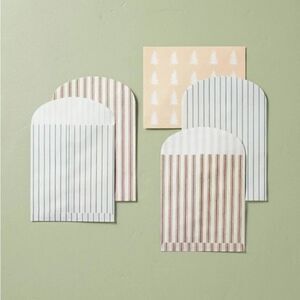 Hearth & Hand Food Festive Pine Tree and Stripes Food Treat Gifting Bags